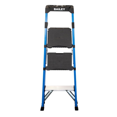 BAILEY TradeLyte Industrial Fibreglass Twin Platform Ladder 3 Step 0.86m FS14042 - Picture 2 of 2
