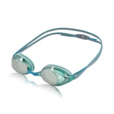 SPEEDO Adult Performance Fit Goggle Record Breaker Jade Silver Mirrored Lenses