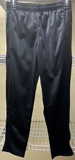Sport-Tek Youth Black Track Jogger Ankle Zip Pants Pockets Size Youth Large New