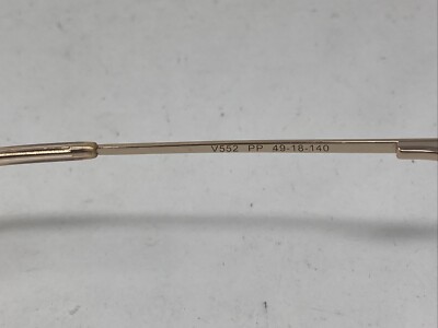 vera wang v552 pp 49-18-140 eyeglasses frames VERA WANG EYEWEAR V552 PP 49-18-140 GOLD CREAM EYEGLASSES  main image 3