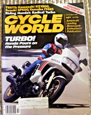 #ad Cycle World Magazine October 1981 Turbo Honda Pours on The Pressure $11.95