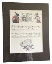 Hey Diddle Diddle impresión musical gato perro plato cuchara ilustrada mate Jack Jill