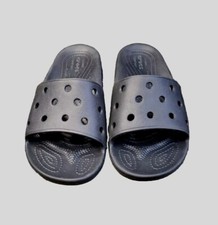 EUC Crocs Iconic Black Comfort Slides Sandals Unisex Sizes Men  s 6 Women  s 8