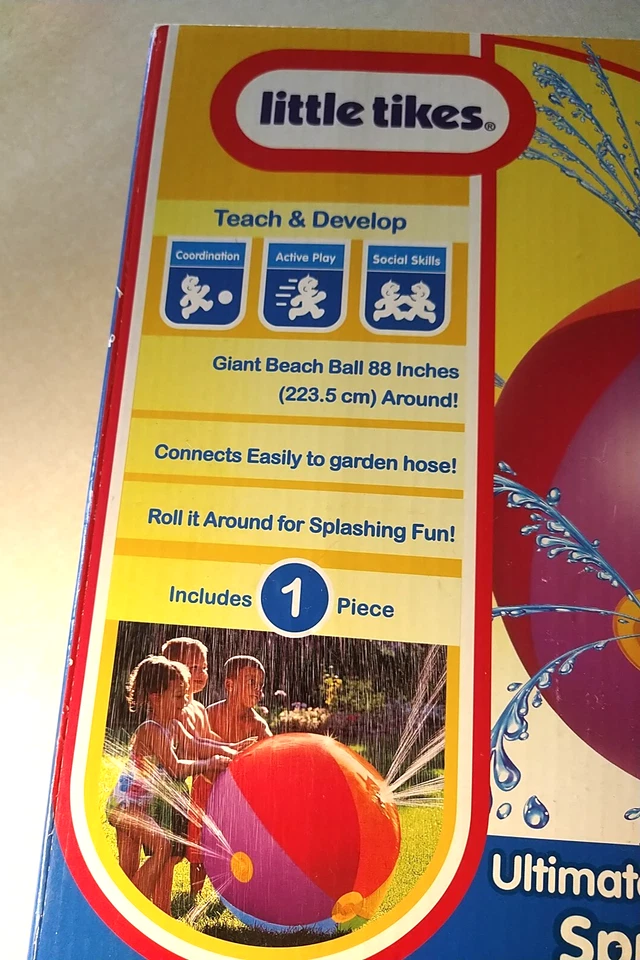 Little Tikes Ultimate Beach Ball Sprinkler 2010 NUEVO juguete divertido para niños al aire libre NUEVO Foto 2 de 4