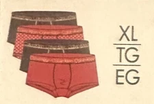 Calvin Klein NP2666O600 4-pack Microfiber Low Rise Trunk XL