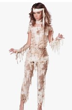 Teen Mysterious Mummy California Costume Large Size 10-12 Girls Halloween