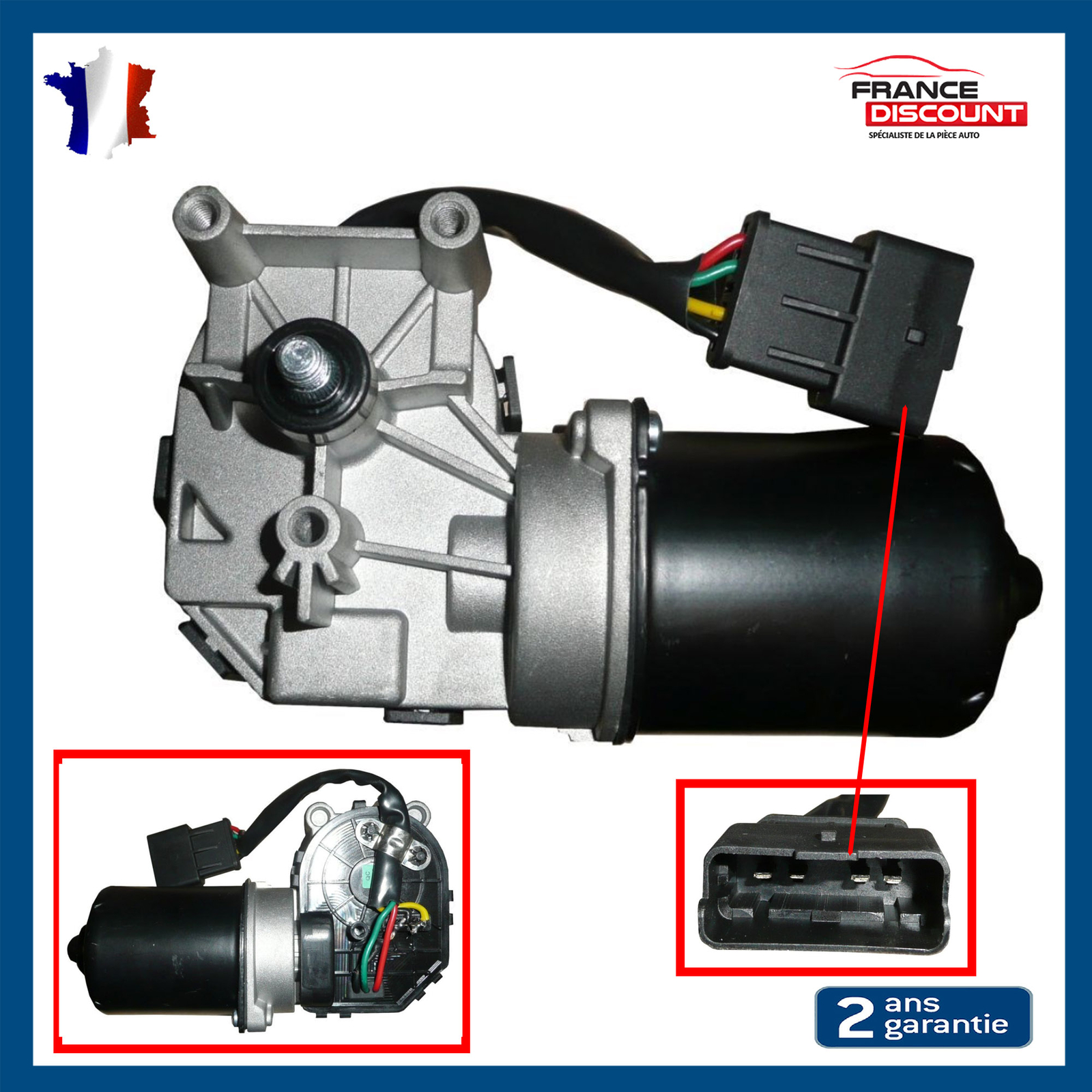 Moteur essuie-glace avant 9682861480 pour remplacer la pièce usée de votre Berlingo B9