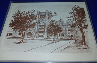 Milwaukee DOWNER COLLEGE Wisconsin Merrill Hall BLANK NOTECARDS & Envelopes