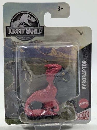 Jurassic World Mattel Micro Collection Set of 4 T-Rex Pyroraptor Stegosaurus - Picture 4 of 7