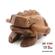 5" Wooden Frog Rasp - Musical instruments of Africa Frog Rasp 5 Inches Size