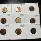 wheat penny lot 9 UNC And Circulated Collectors Lot #2