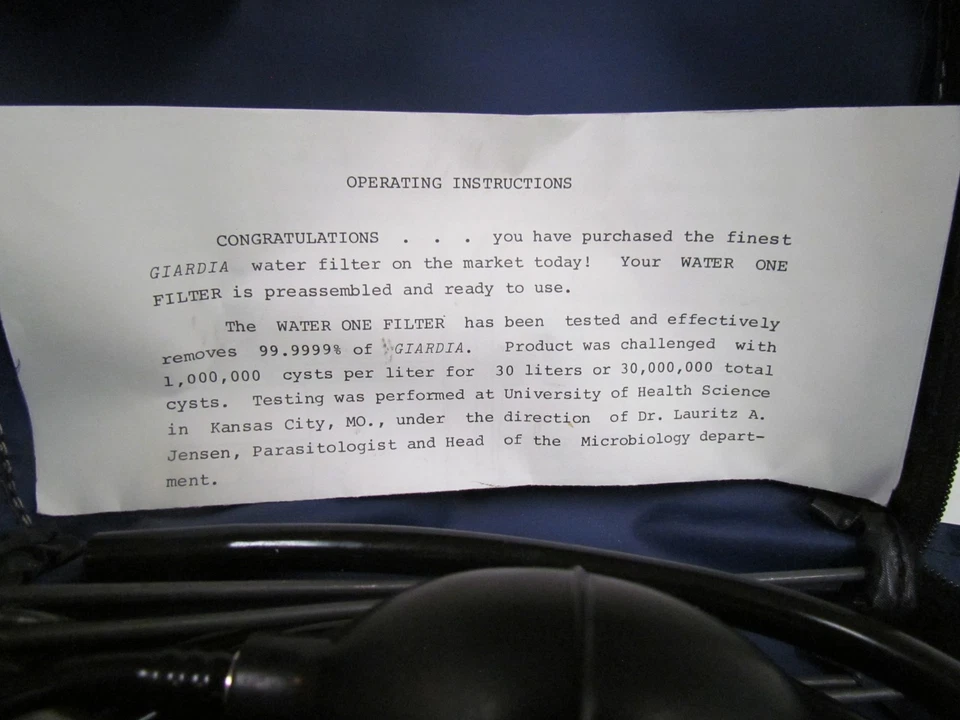 Sistema de un filtro de agua portátil viajero limpio camping senderismo pesca vacaciones Foto 4 de 4