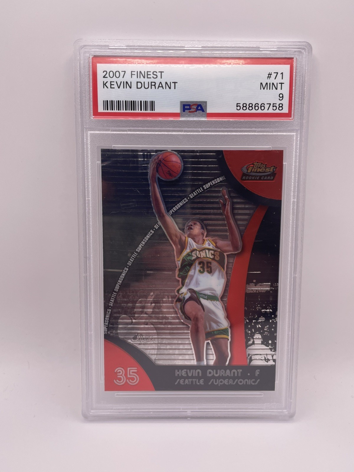 2007-08 Topps Finest - Kevin Durant #71 (RC)