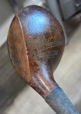 Antique Vintage Wilson Wilsonian Hickory Wood Shaft Golf Club Brassie Spoon