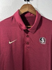 Florida State Seminoles Shirt Mens XL Nike Dri-Fit Short Sleeve Polo Golf
