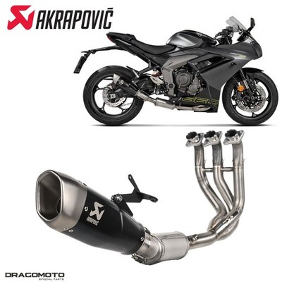 Auspuffanlage TRIUMPH TRIDENT 660 ABS Triple Tribute Special Edition 2025 AKR...