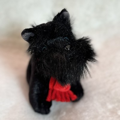Bestever Cute Scottie Scottish Terrier Dog Plush with Red Scarf Accessory!