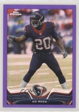 2013 Topps Chrome Retail Purple Refractor 90/499 Ed Reed #34 HOF n0c