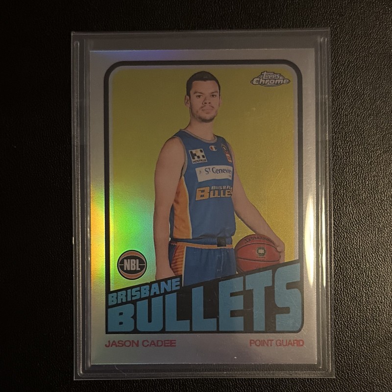 Topps Chrome NBL 2022-23 Jason Cadee Brisbane Bullets Gold Parallel #72-4