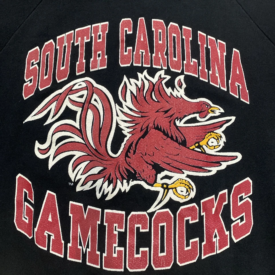 VINTAGE Carolina Gamecocks Sweatshirt Mens Medium NCAA Football USA 90s - Image 2 of 4