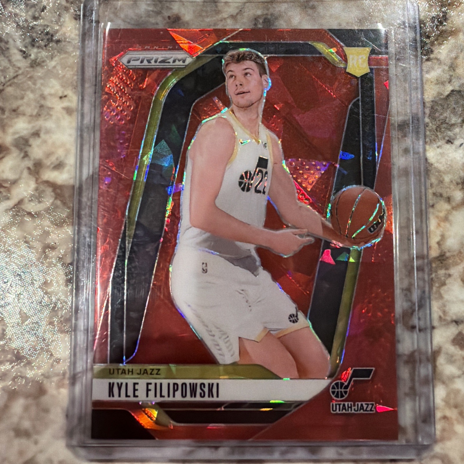 2024-25 Panini Prizm - Kyle Filipowski #263 Red Ice Prizm (RC)