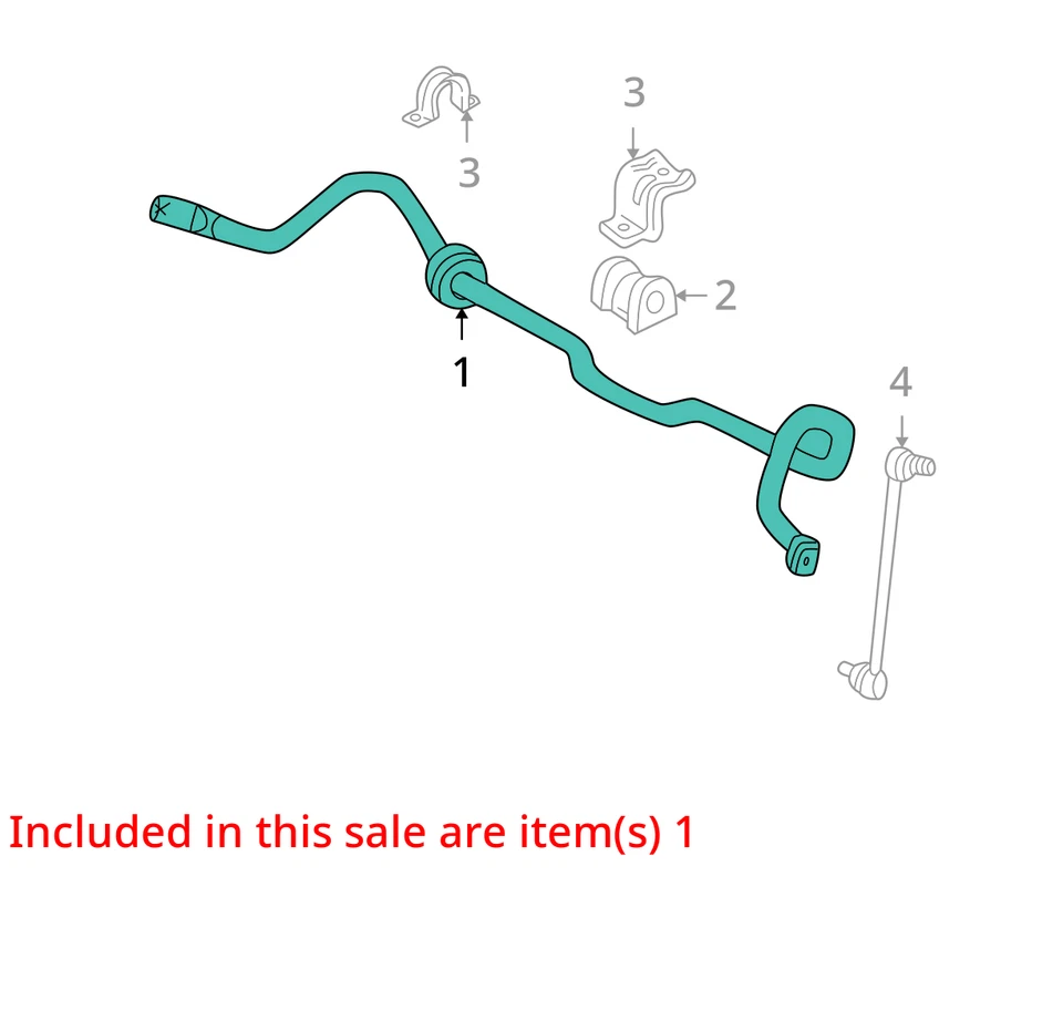 Barra estabilizadora delantera Ford Focus 2003 tracción delantera fabricante de equipos originales 80 k millas - LKQ432574892 Foto 4 de 4