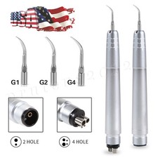 Dental Ultrasonic Air Perio Scaler Handpiece Hygienist 2/4 Holes with 3 Tips