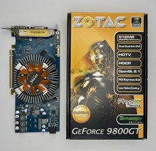Zotac Nvidia GeForce 9800 GT 512MB Synergy Edition GPU Boxato Blu PCB Dual DVI