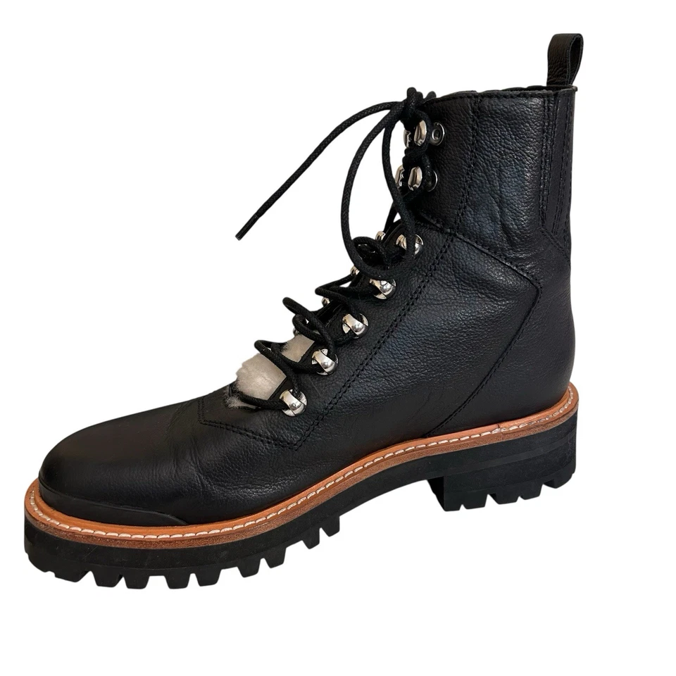 Botas negras nuevas sin caja Marc Fisher LTD para mujer Izzie de cuero de oveja con suela talla 8 Foto 2 de 4