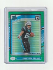 2024 Panini Donruss Optic Rated Rookie Jonathon Brooks #258 Green Hyper Prizm