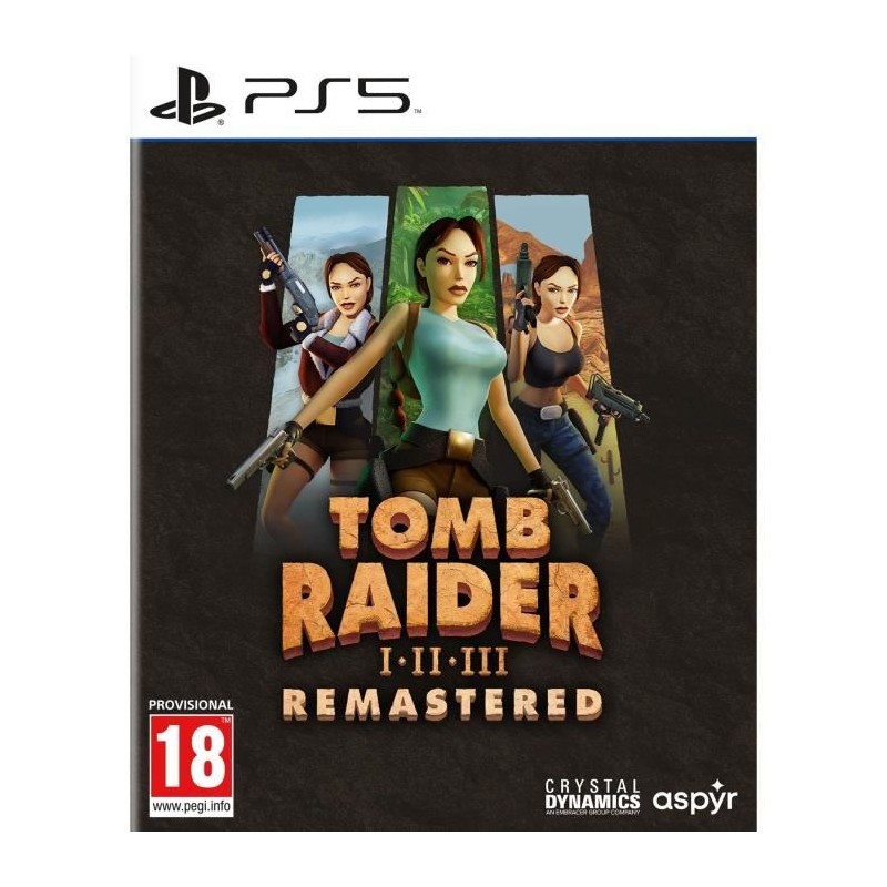 Tomb Raider I-III Remastered PS5 version physique haute définition