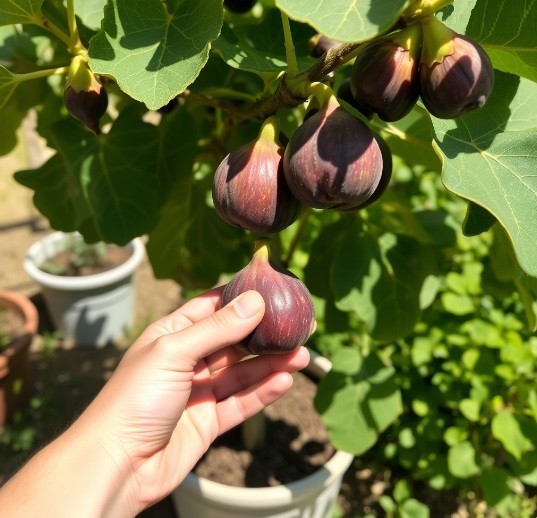 2 x winterharte lila-Feigen-Bäume exotische Pflanzen im für den Garten