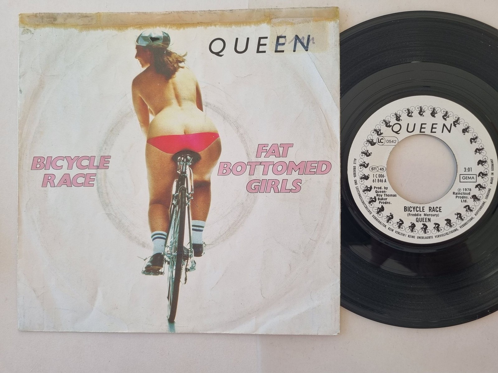 Queen/ Freddie Mercury - Bicycle Race 7'' Vinyl Germany/ BAD COVER