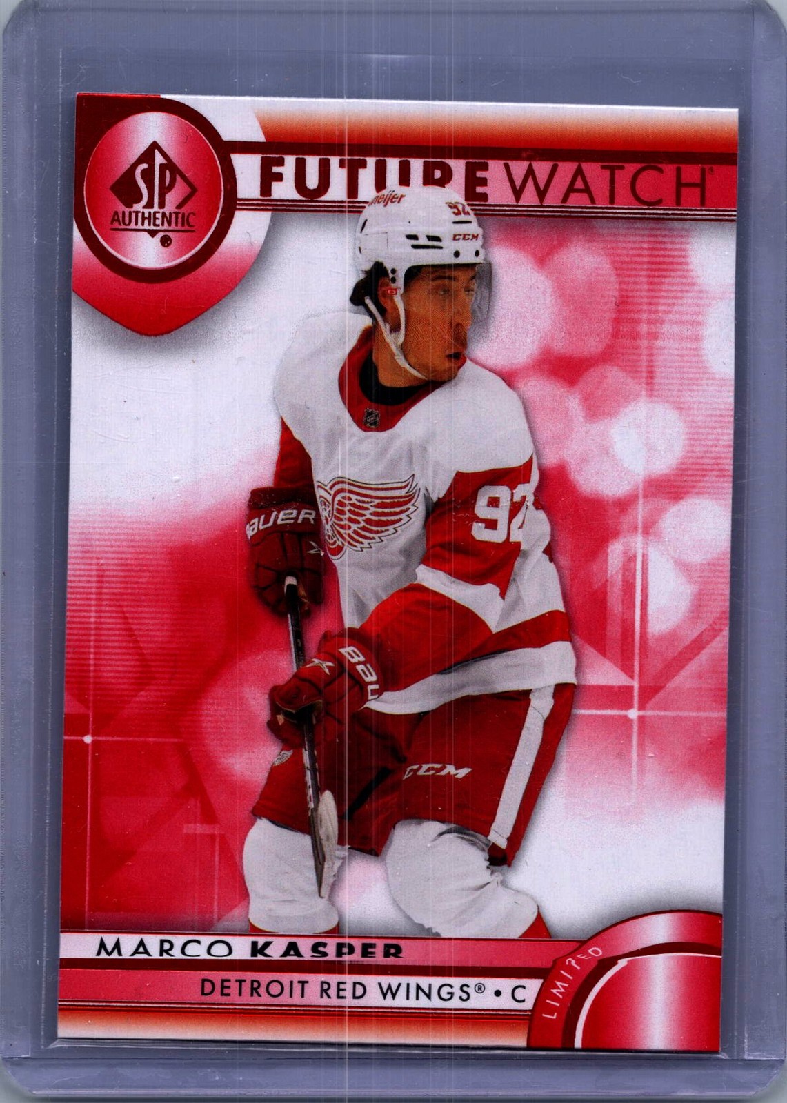 2023-24 SP Authentic #105 Marco Kasper Limited Red Future Watch