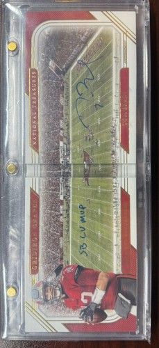 Tom Brady 2020 Panini National Treasures Gridiron Graphs Gold Auto 4/5 SB MVP!!