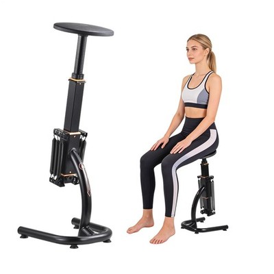 Home Deep Squat Machine,Adjustable Resistance Glutes Trainer Exercise