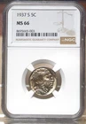 1937-S BUFFALO NICKEL NGC MS66 664003