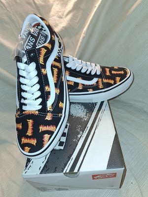 VANS Skate Old Skool Men's Size 10 Thrasher Black/Multi Skate Shoes