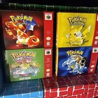 Pokémon GBC N64 Display 4 Game Combo Pack Nintendo 64 yellow version