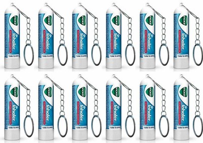 Vicks Inhaler Relief for Cold Sinus Nasal Congestion Allergy - 12 Pcs free ship