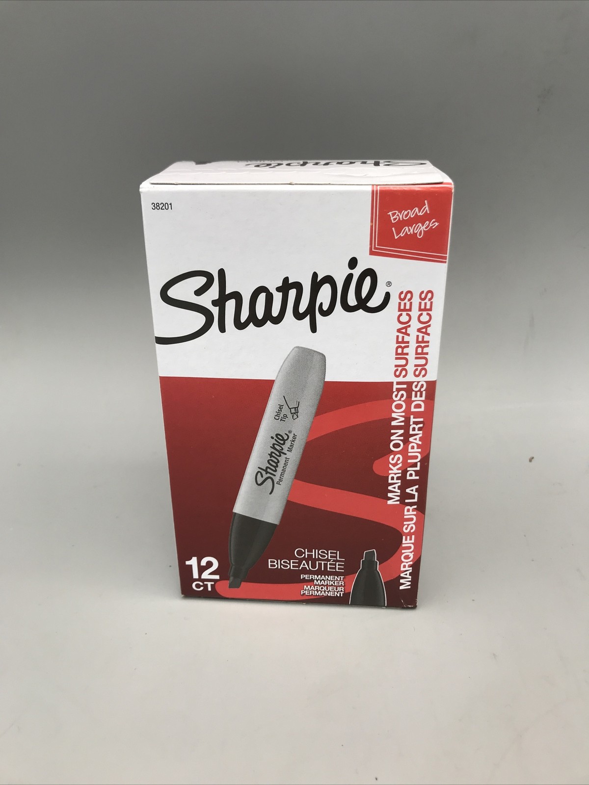 SHARPIE Permanent Markers, Chisel Tip, Black, 12 Count Brand