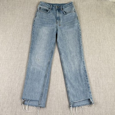 Ksubi Chlo Waisted Denim Jeans Womens 24'' x 25'' Blue Distressed Street Wear City