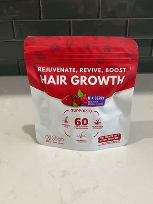 Lumin Hair Gummies with Biotin & Collagen, Mixed Berry Flavor, 60 Count