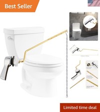 Effortless Flush with Brass Toilet Handle Replacement - Chrome  Durable Design