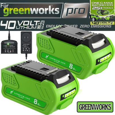 #ad 1 2PCS 6.0Ah For Greenworks 29462 40V 6000mAh Lithium G MAX Battery Charger $9.99