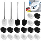 10x Toilettenbürste Ersatz Bürstenkopf + 2x Edelstahl Griff WC-Bürste Klobürste