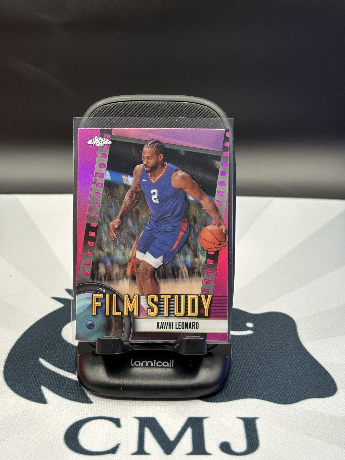 Kawhi Leonard #FS-15 Basketball Cards 2024 Topps Chrome Film Study trading card — raw and PSA graded price guide