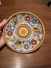Piatto ceramiche deruta dipinti a mano