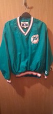 Miami Dolphins Marino Vintage Pullover Double Sided Windbreaker Med by Starter