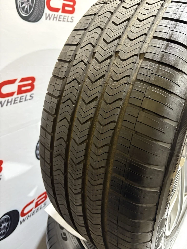 Cadillac Vistiq 21” OEM Hypersilver W/ Charcoal Inserts Takeoff Wheels and Tires - Image 3 of 4